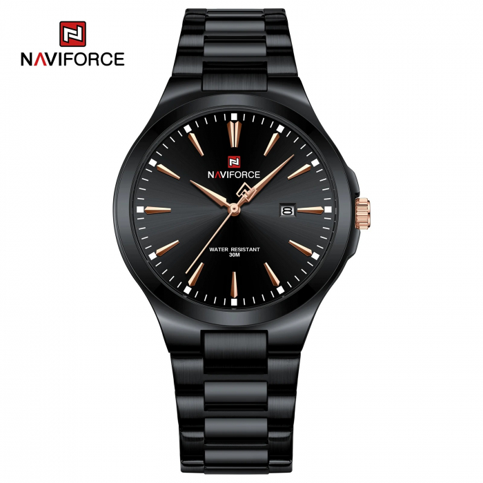 Ceas Bărbați Naviforce 9226 Negru – Design Business, Funcții Multiple, Rezistent la Șocuri, Rezistent la Apă 3ATM [6]