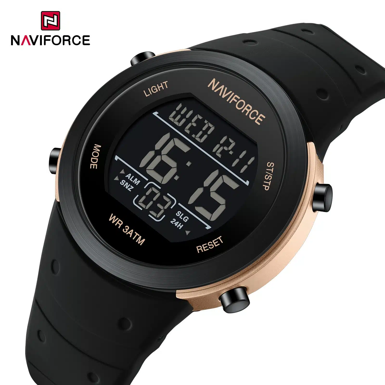 Ceas Bărbați Naviforce 9246 Negru Auriu – Funcții Multiple, Design Sport, Calendar [2]