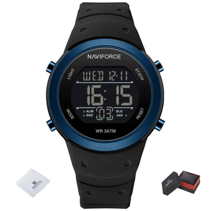 Ceas Barbatesc Naviforce 9246 Negru Albastru – Funcții Multiple, Sport, Calendar [2]