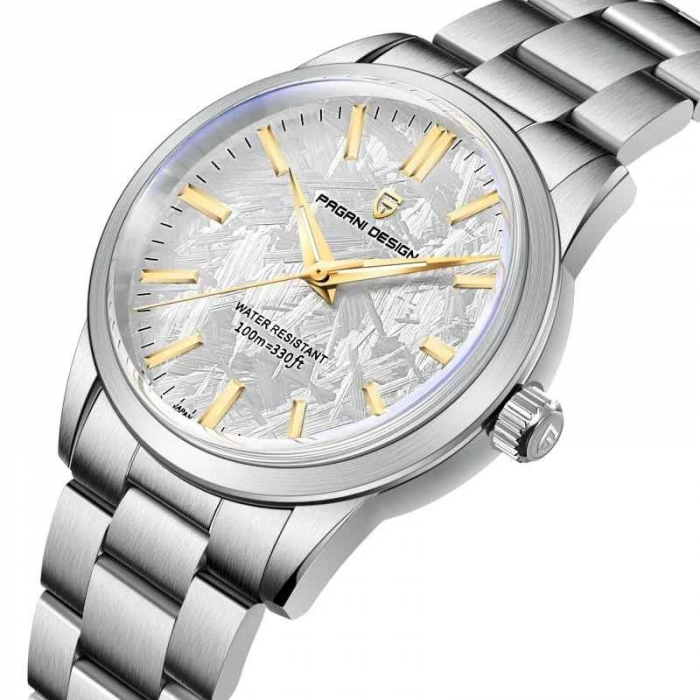 Ceas bărbați Pagani Design PD-1734, quartz Japan TMI VH31, 40mm, geam safir sintetic, oțel inoxidabil, rezistență 100m [3]