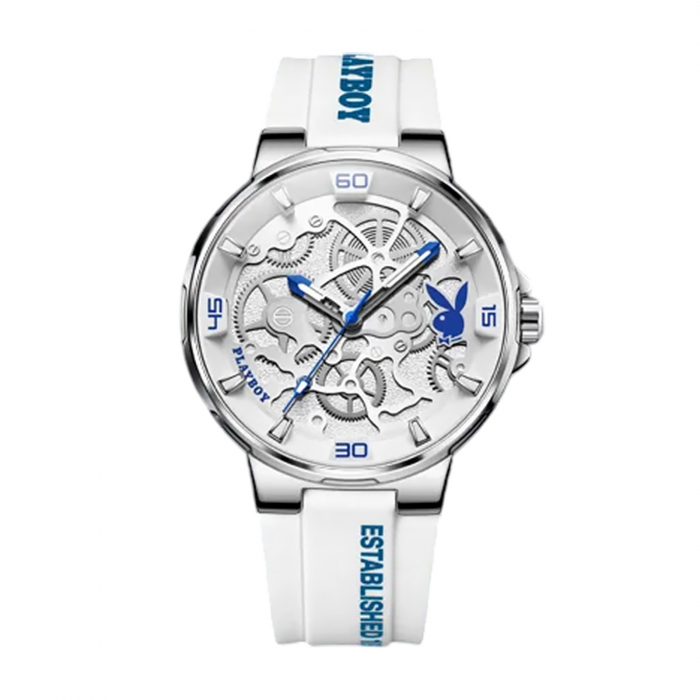Ceas Bărbați Playboy 3052 Alb – Design Luxury, Funcții Multiple, Afișaj Luminos, Rezistent la Apă 3ATM [1]