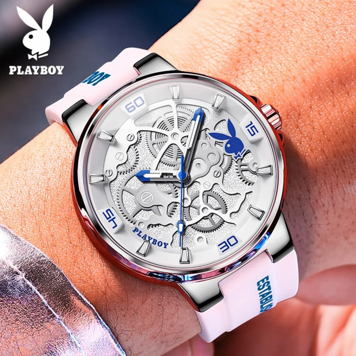 Ceas Bărbați Playboy 3052 Alb – Design Luxury, Funcții Multiple, Afișaj Luminos, Rezistent la Apă 3ATM [4]