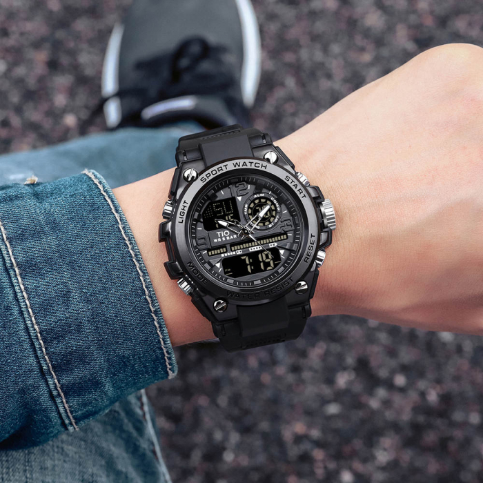 Ceas barbati TIO Digital Analog Data Sport Alarma [8]