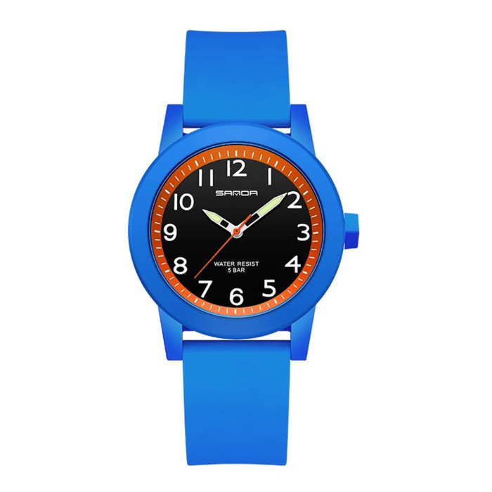 Ceas Copii Sanda 3221 Albastru-Lake – Design Sport, Analog, Funcții Multiple, Rezistent la Apă 5ATM [1]