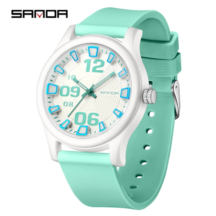 Ceas Copii Sanda 3252 Albastru-Alb – Design Sport, Analog, Diver, Rezistent la Apă 5ATM [4]