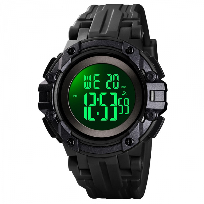 Ceas copii Skmei Digital Negru Cronometru Alarma Sport Casual [2]
