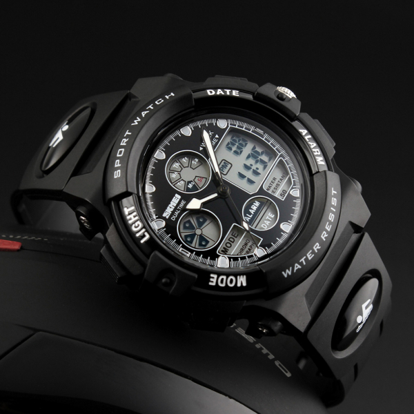 Ceas copii, Sport, Digital, Quartz, Curea PU, Rezistent la inot [5]