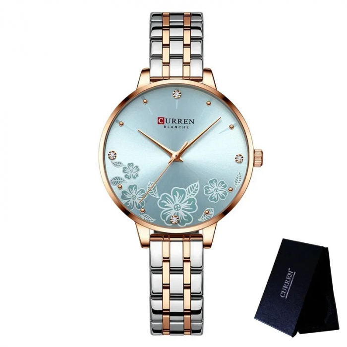 Ceas dama de mana Curren Luxury Elegant Fashion Quartz Casual Otel [2]