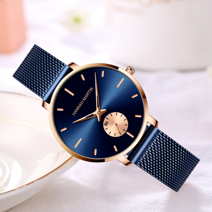 Ceas dama Hannah Martin Otel Quartz Analog Elegant Bratara reglabila [2]