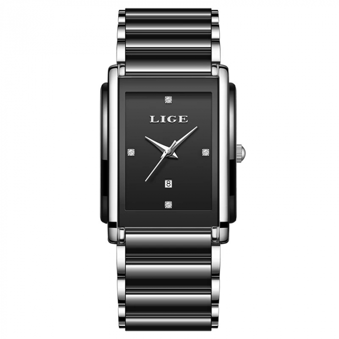 Ceas Damă Lige 89188 Argintiu-Negru – Design Fashion, Funcții Multiple, Afișaj Luminos, Rezistent la Apă 3ATM [1]