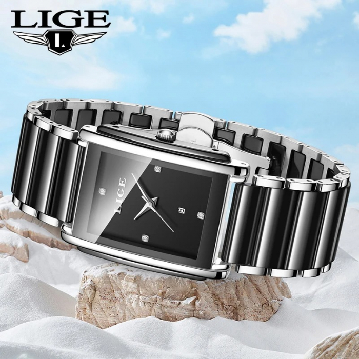 Ceas Damă Lige 89188 Argintiu-Negru – Design Fashion, Funcții Multiple, Afișaj Luminos, Rezistent la Apă 3ATM [2]