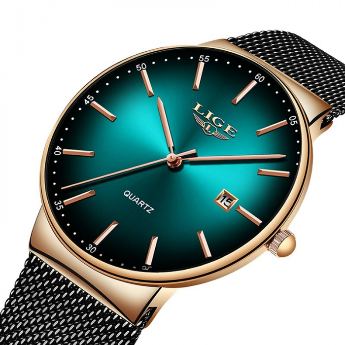 Ceas dama Lige Quartz Analog Bratara reglabila Data [2]