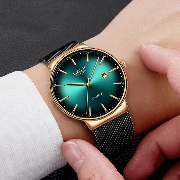 Ceas dama Lige Quartz Analog Bratara reglabila Data [5]