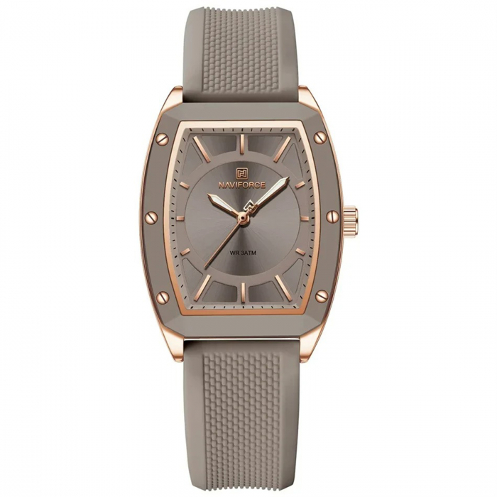Ceas Dama Naviforce 5049 Gri - Afișaj Analog, Fashion, Casual, Rezistent la Apă 3ATM [1]