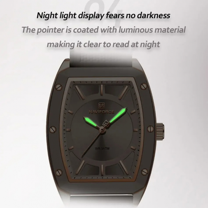Ceas Dama Naviforce 5049 Gri - Afișaj Analog, Fashion, Casual, Rezistent la Apă 3ATM [3]