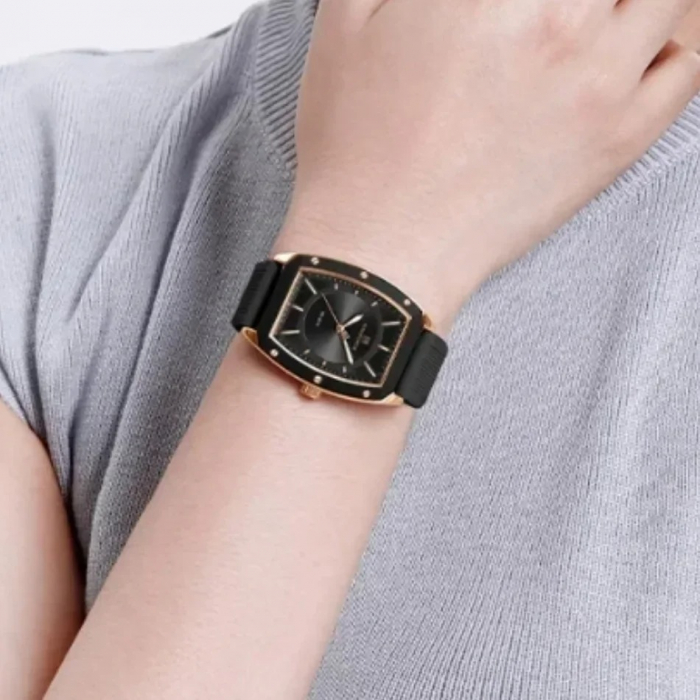 Ceas Dama Naviforce 5049 Negru-Auriu - Afișaj Analog, Fashion, Casual, Rezistent la Apă 3ATM [6]