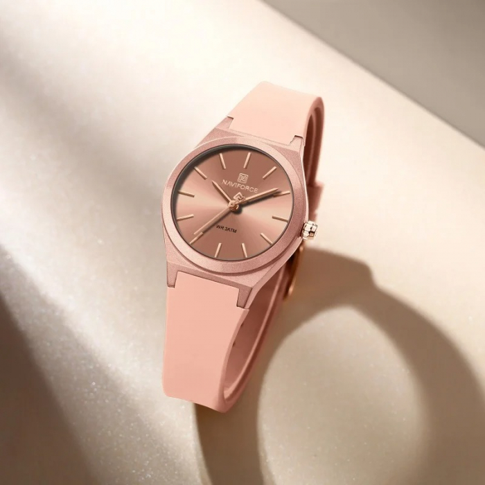 Ceas Dama Naviforce 5056 Rose - Afișaj Analog, Fashion, Casual, Rezistent la Apă 3ATM [5]