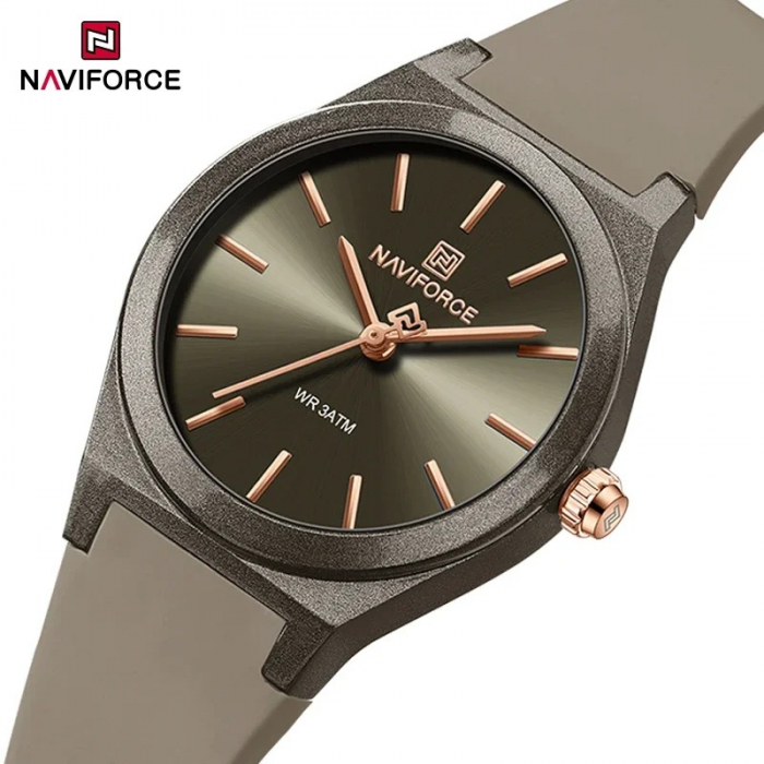 Ceas Dama Naviforce 5056 Verde - Afișaj Analog, Fashion, Casual, Rezistent la Apă 3ATM [6]