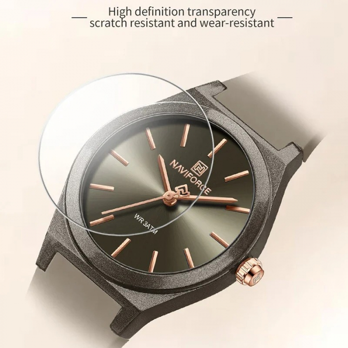 Ceas Dama Naviforce 5056 Verde - Afișaj Analog, Fashion, Casual, Rezistent la Apă 3ATM [4]