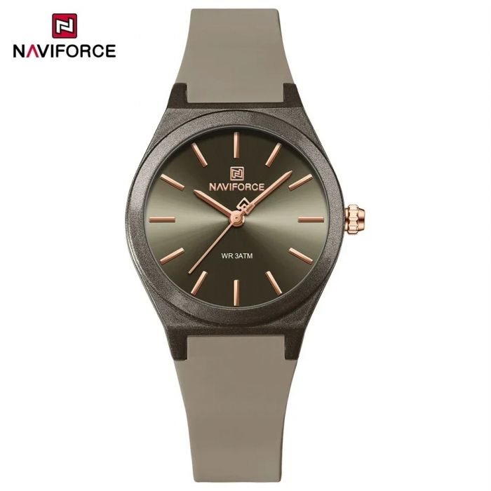 Ceas Dama Naviforce 5056 Verde - Afișaj Analog, Fashion, Casual, Rezistent la Apă 3ATM [5]