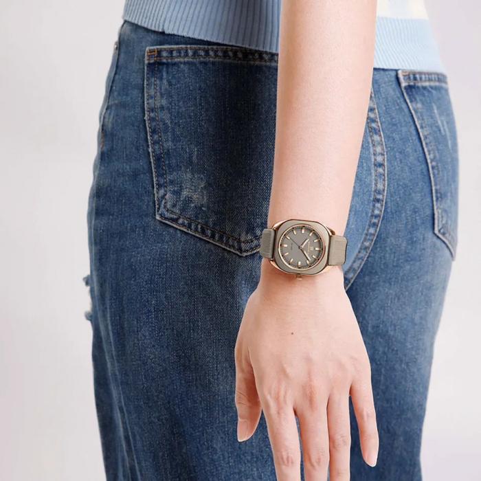 Ceas Dama Naviforce 5061 Gri - Analog Fashion Casual, Rezistent la Apă 3ATM [3]