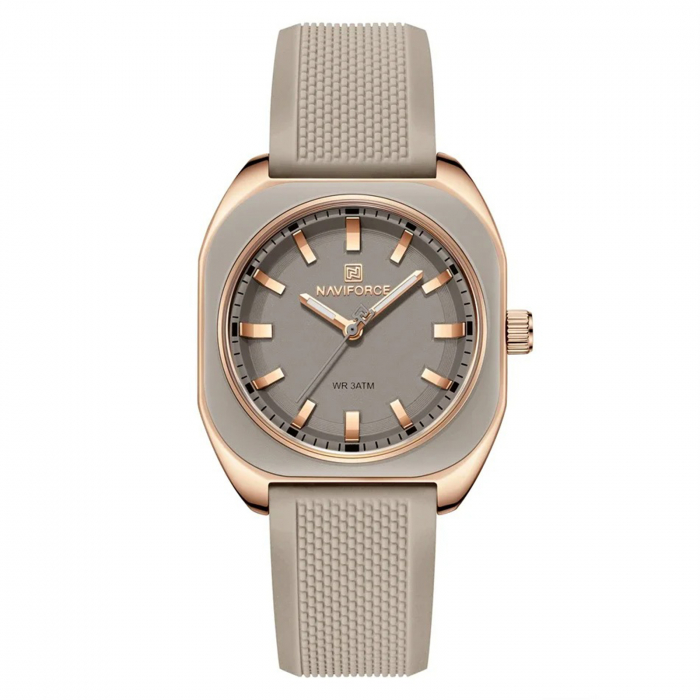 Ceas Dama Naviforce 5061 Gri - Analog Fashion Casual, Rezistent la Apă 3ATM [1]