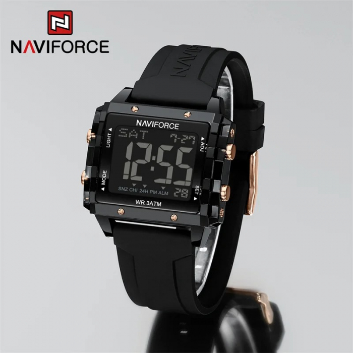 Ceas dama Naviforce 7101 Negru - Digital Sport Casual, Afișaj LED, Rezistent la Apă 3ATM [2]
