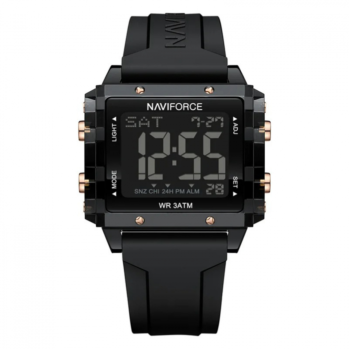 Ceas dama Naviforce 7101 Negru - Digital Sport Casual, Afișaj LED, Rezistent la Apă 3ATM [1]