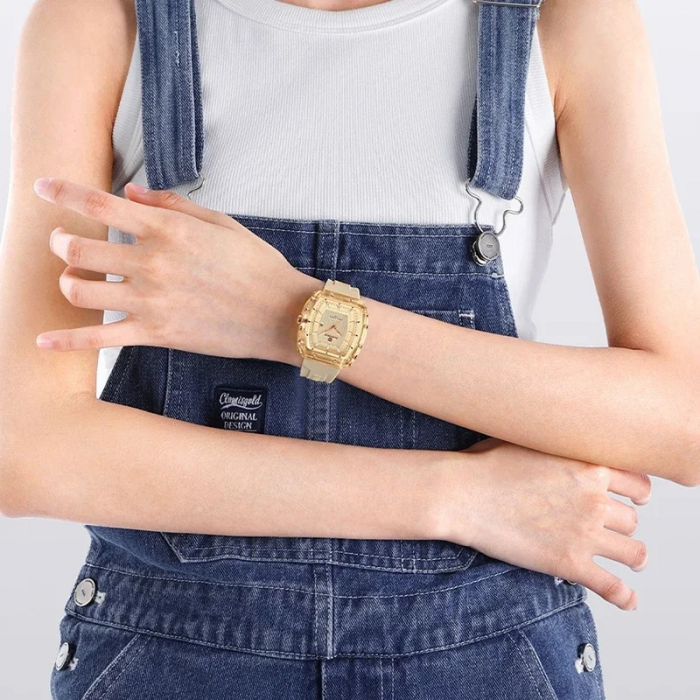 Ceas Dama Naviforce 7124 Auriu - Afișaj Analog, Fashion, Casual, Dată, Rezistent la Apă 5ATM [2]