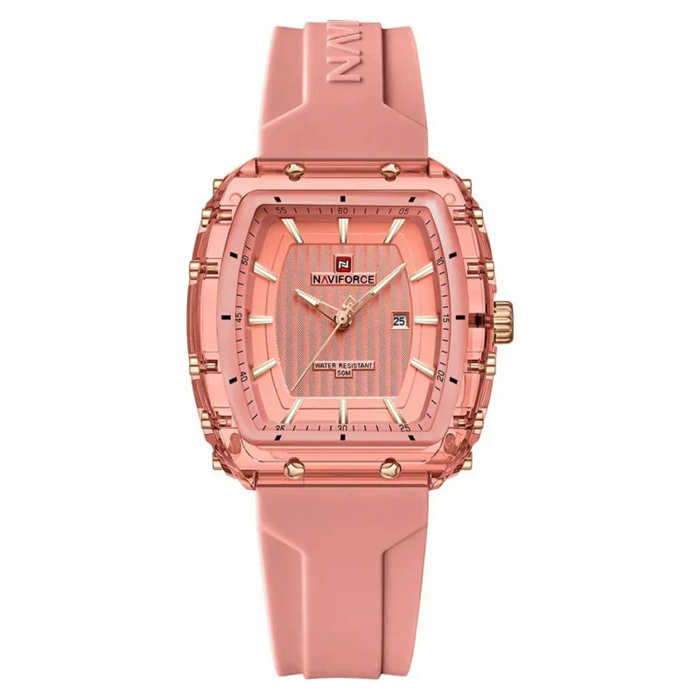 Ceas Dama Naviforce 7124 Rose - Afișaj Analog, Fashion, Casual, Dată, Rezistent la Apă 5ATM [1]