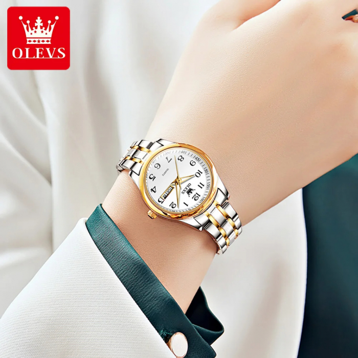 Ceas dama Olevs Elegant Argintiu Quartz Analog Data [2]