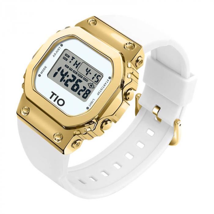 Ceas dama TIO Alarma Cronometru Digital Afisare data Alb [3]