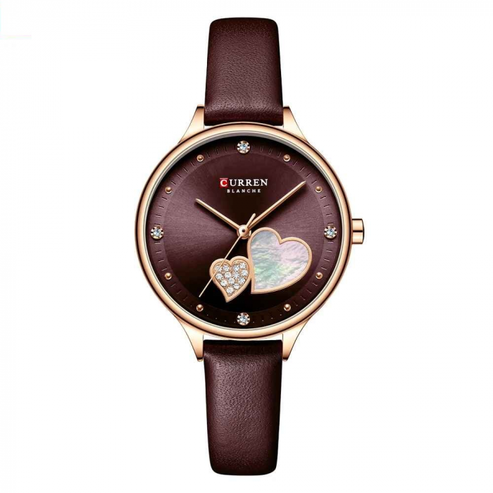 Ceas de damă Curren – Stil casual & fashion maro [1]