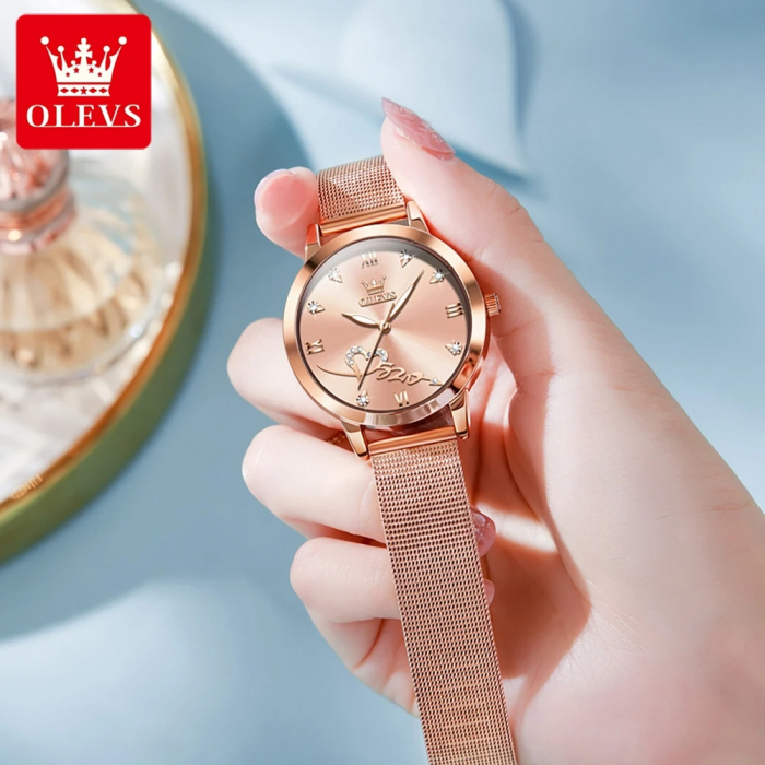 Ceas de dama Olevs Elegant Fashion Mecanism Quartz Clasic Otel [6]