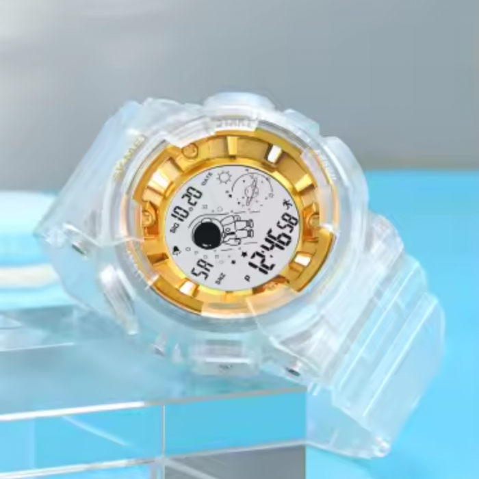 Ceas de mana barbatesc Skmei Stil Militar Army Casual Digital Fashion Quartz Led Alb [3]