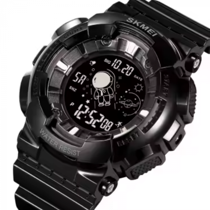 Ceas de mana barbatesc Skmei Stil Militar Fashion Led Army Quartz Casual Digital Led Negru [2]