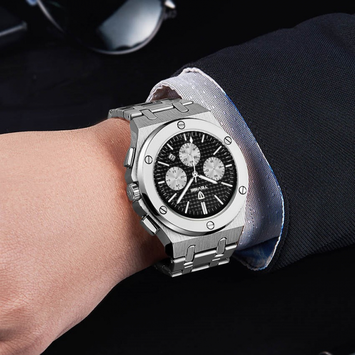 Ceas de mana barbati Tevise Elegant Analog Quartz Casual Fashion Luxury [3]