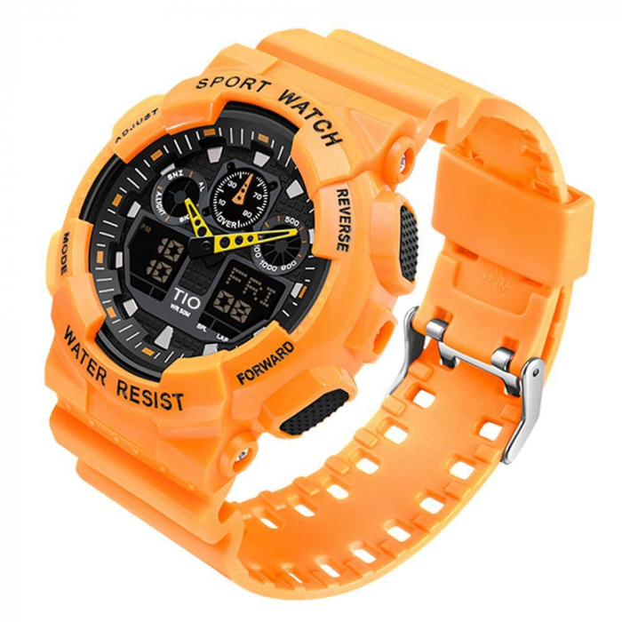 Ceas de mana barbati TIO Sport Digital Quartz Stil Army Militar Analog Rezistent la apa 5 ATM si socuri [3]