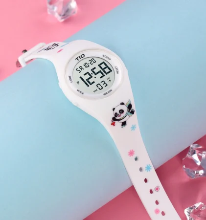 Ceas de mana copii TIO Sport Casual Quartz Analog Silicon Alb [5]