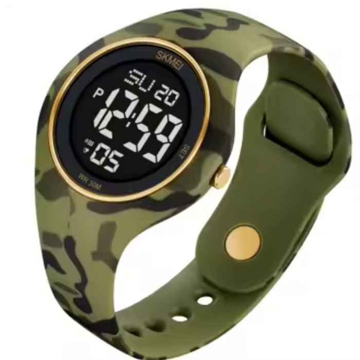 Ceas de mana barbatesc Skmei Casual Sport Fashion Digital Alarma Cronometru Camuflaj [4]