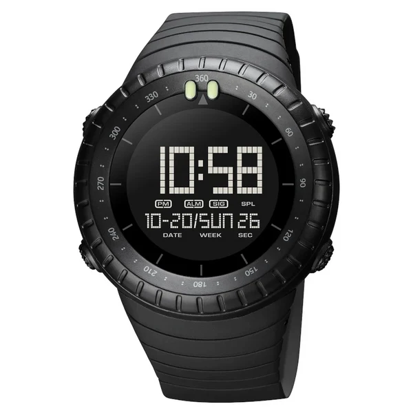 Ceas Digital Bărbați SKMEI 1992 – Afișaj LED, Cronometru, Carcasă Mare 50mm, Curea PU, Rezistent la Apă 5ATM [3]