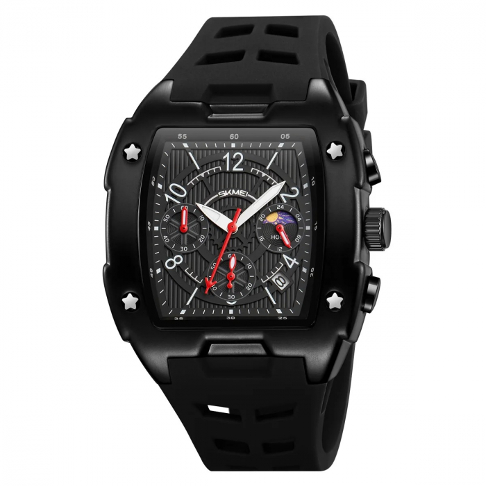 Ceas Digital Bărbați SKMEI 9345 Negru – Funcții Multiple, Design Fashion, Cronometru, Rezistent la Apă 3ATM [1]