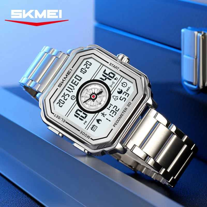 Ceas Digital Multifuncțional SKMEI 2507 Auriu – Pedometru, Countdown și Dual Time [3]