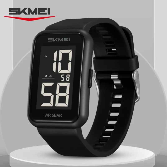 Ceas Digital SKMEI 1862 pentru Femei – Design Minimalist, Rezistent la Apă 30M, Alarmă și Iluminare EL [2]