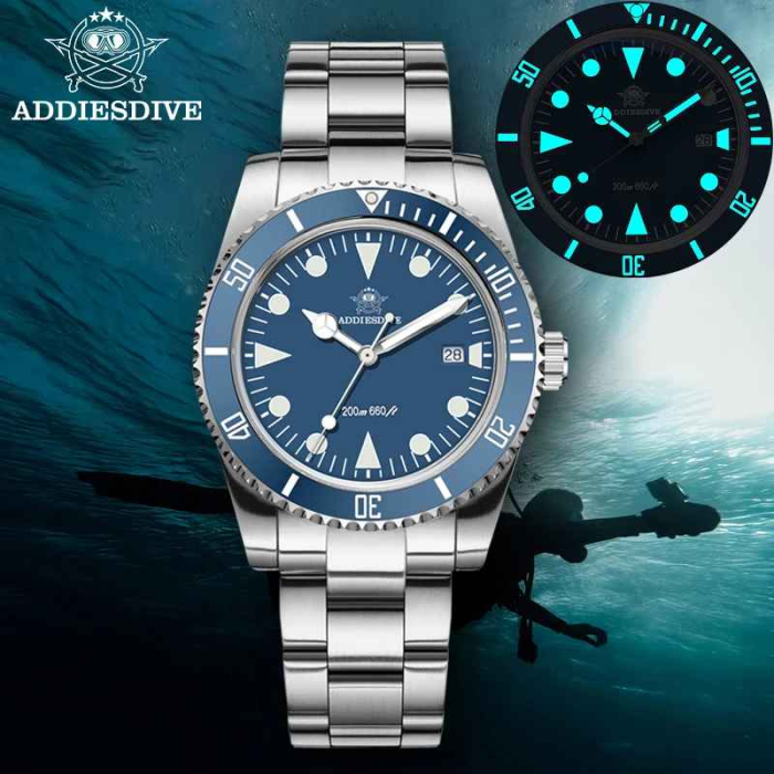 Ceas Diver AD2068 Quartz Japonez 39mm – Otel 316L, Bezel Ceramic, 200M Waterproof, Sticla K1 Antireflex [5]