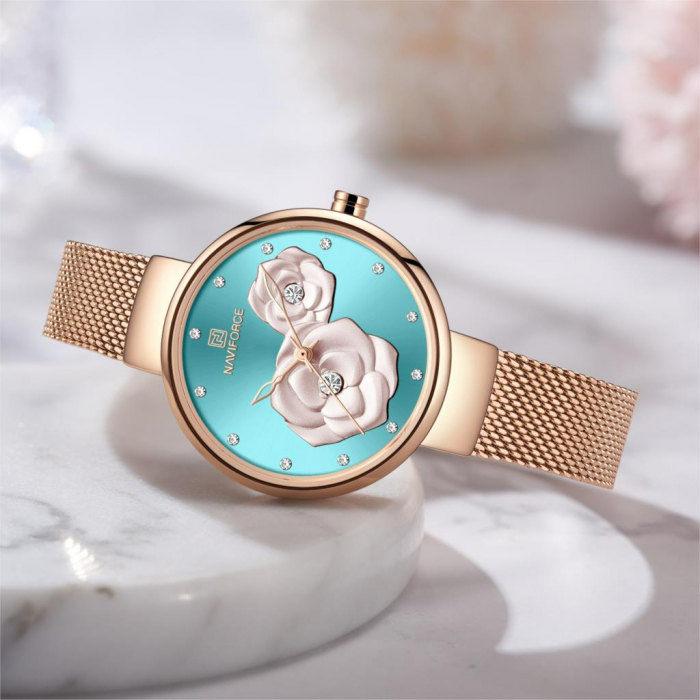 Ceas femei Naviforce Elegant Auriu Quartz [3]