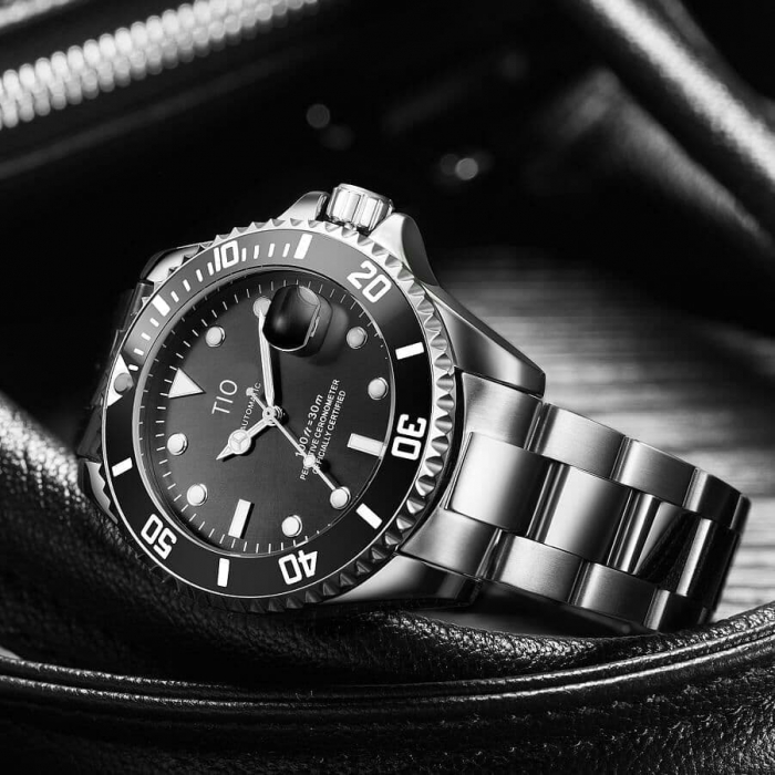 Ceas mecanic automatic barbati Tio Clasic Analog Otel [4]