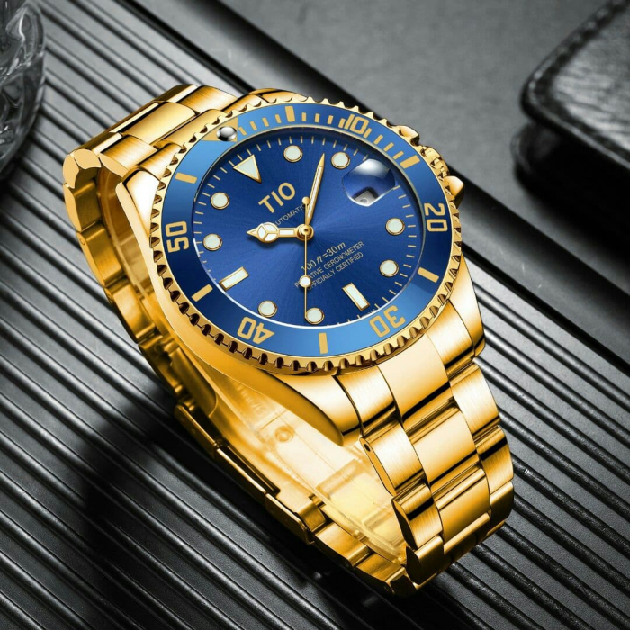 Ceas mecanic automatic Tio Self Wind Fashion Luxury Otel inoxidabil [4]