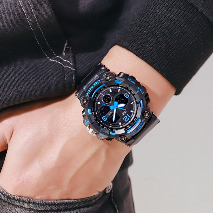 Ceas Militar Army Tio Cronograf Digital Quartz Sport Rezistent la apa si socuri [4]