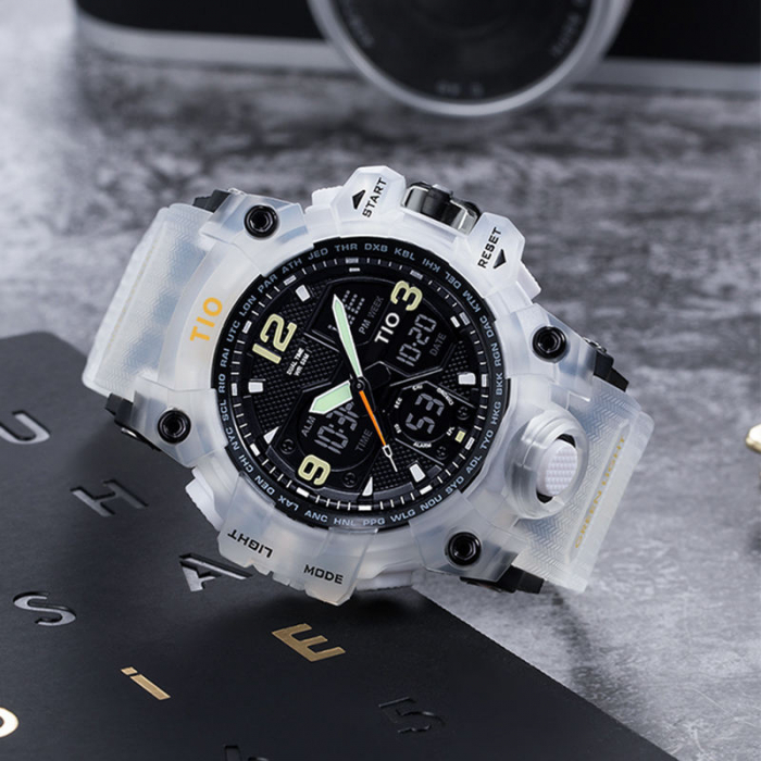 Ceas Militar Tio Sport Digital Cronograf Quartz Rezistent la apa si socuri [2]